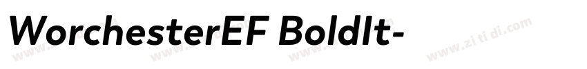 WorchesterEF BoldIt字体转换